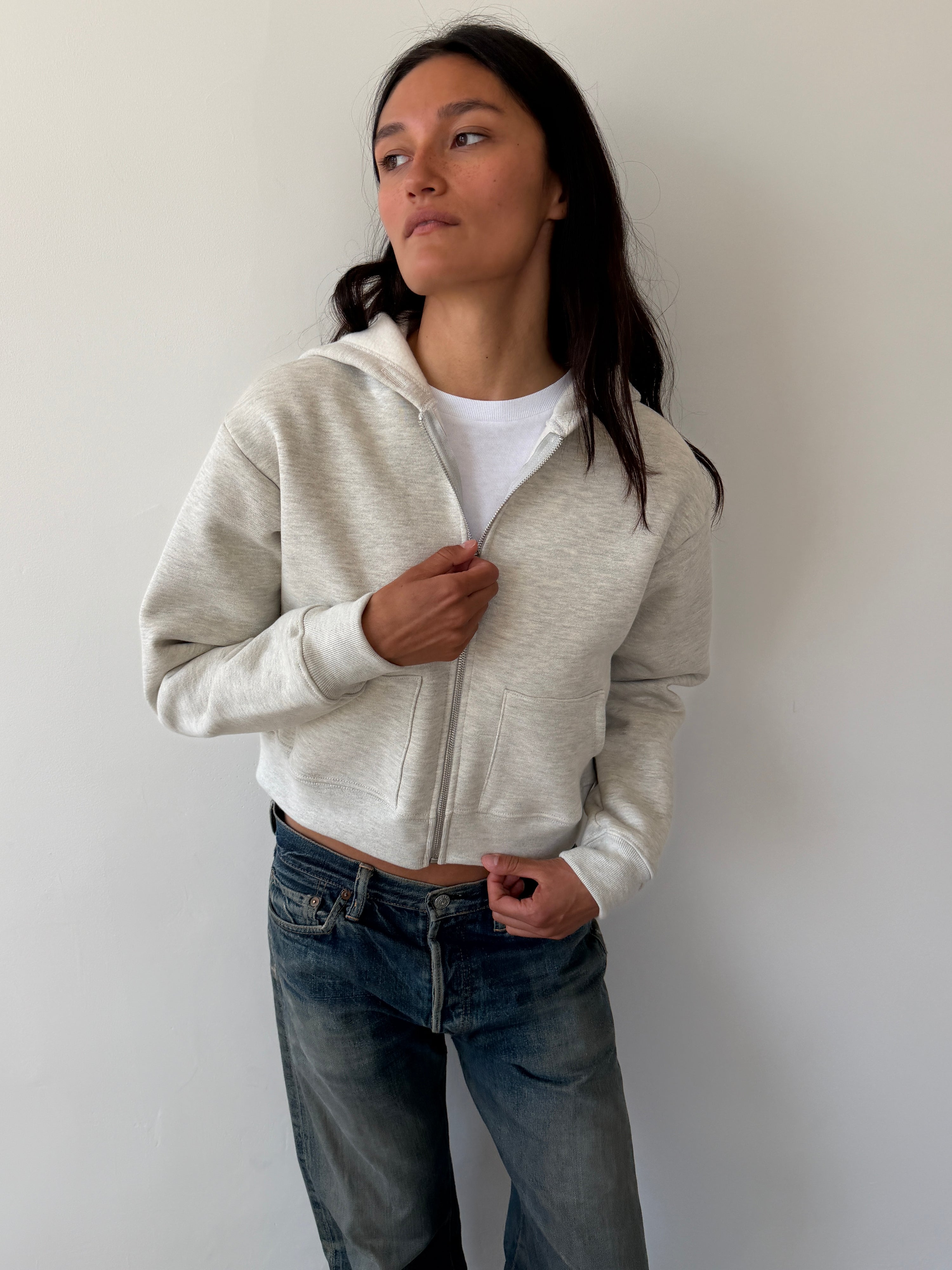 Chuck Hoodie Light Grey French Terry