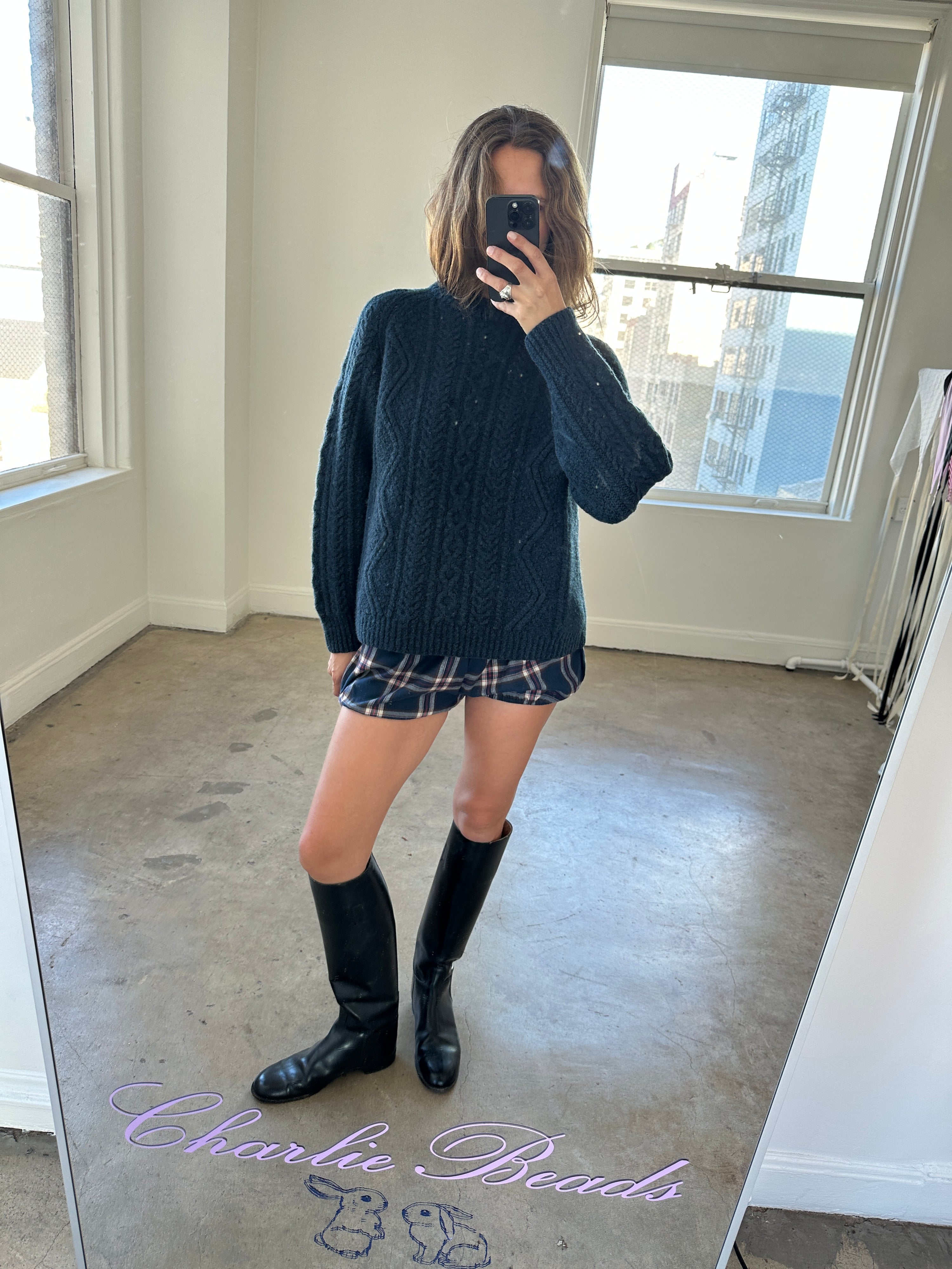Babydoll Bloomer Navy Flannel
