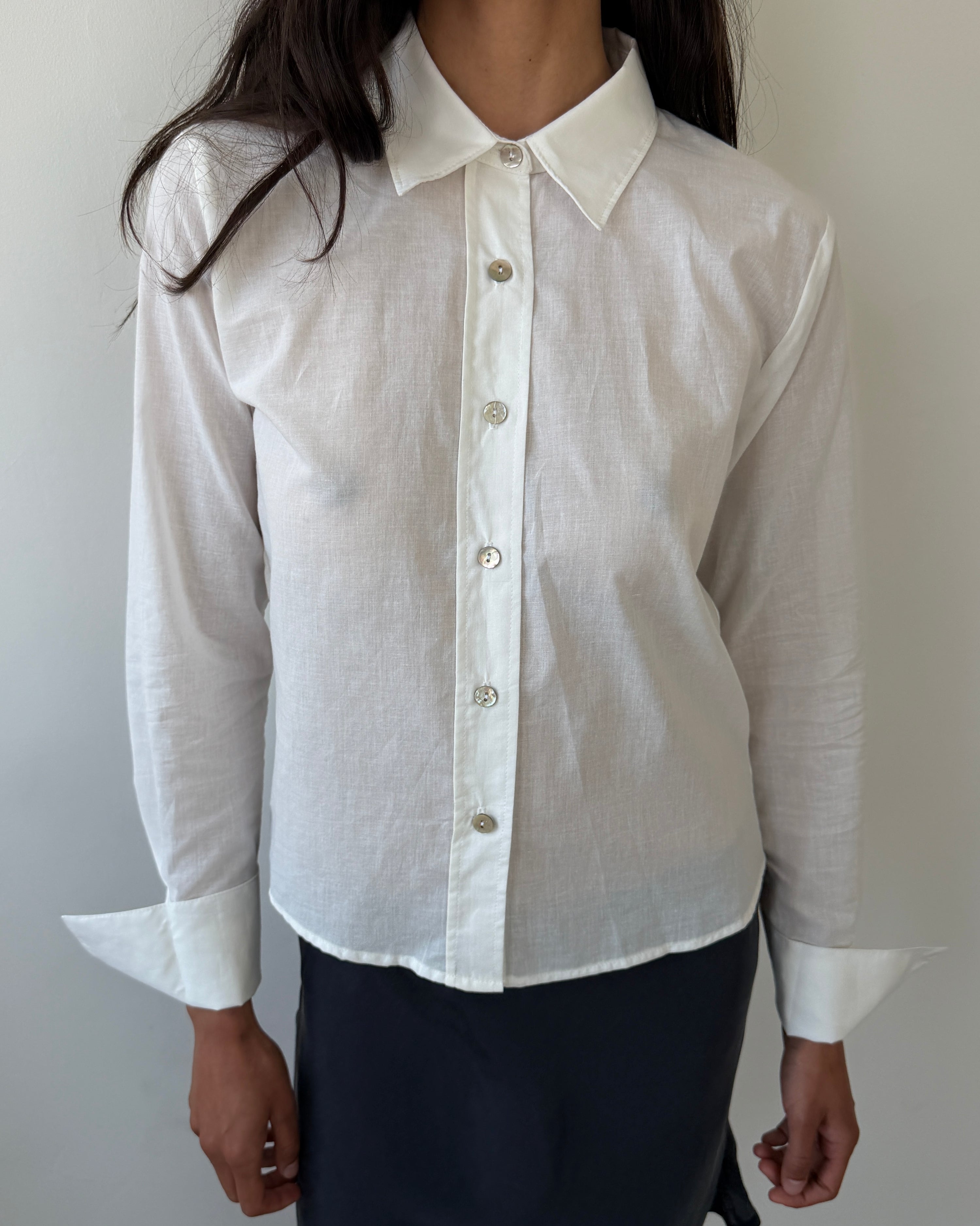 Charlie Button Up White