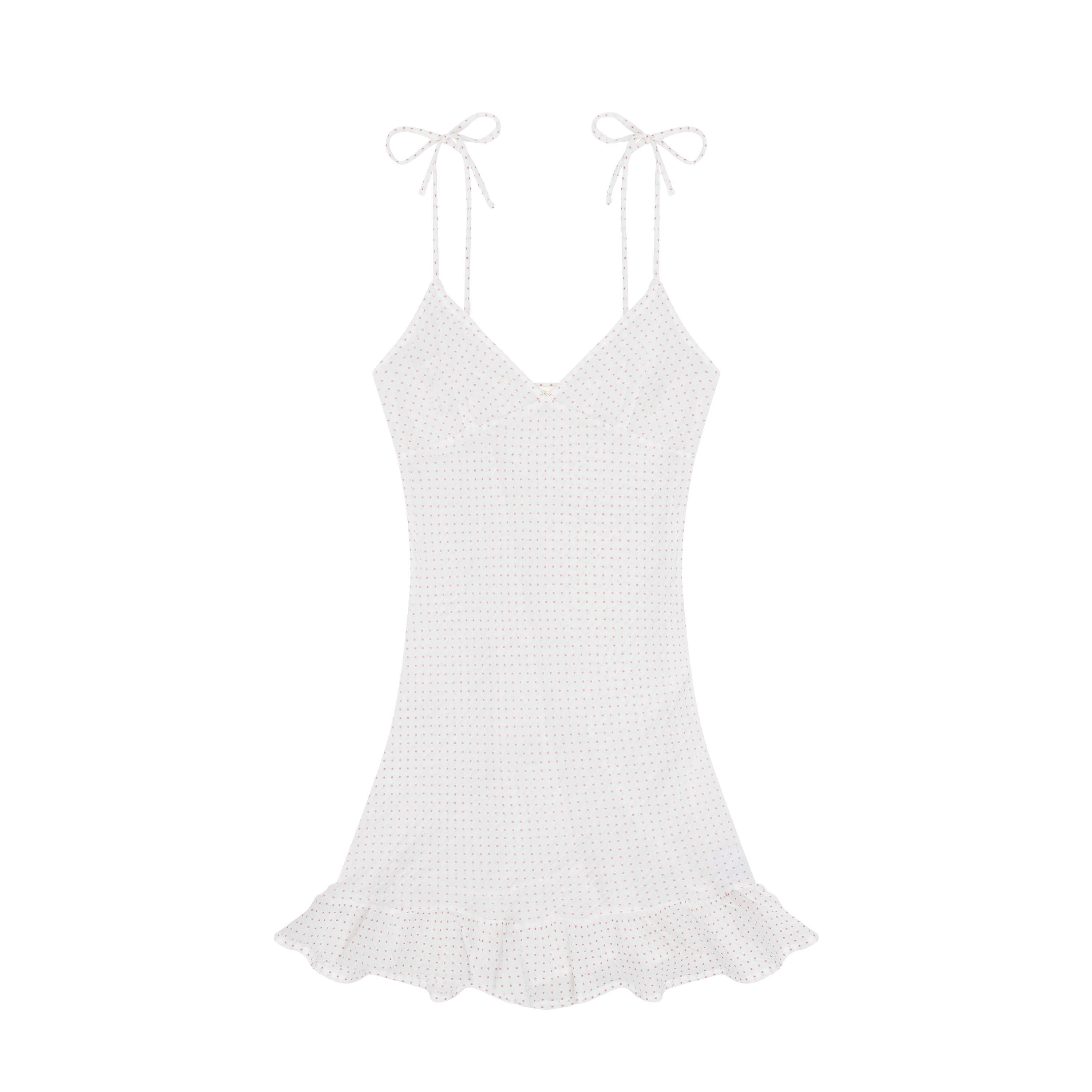 Flutter Dress Pink Dot