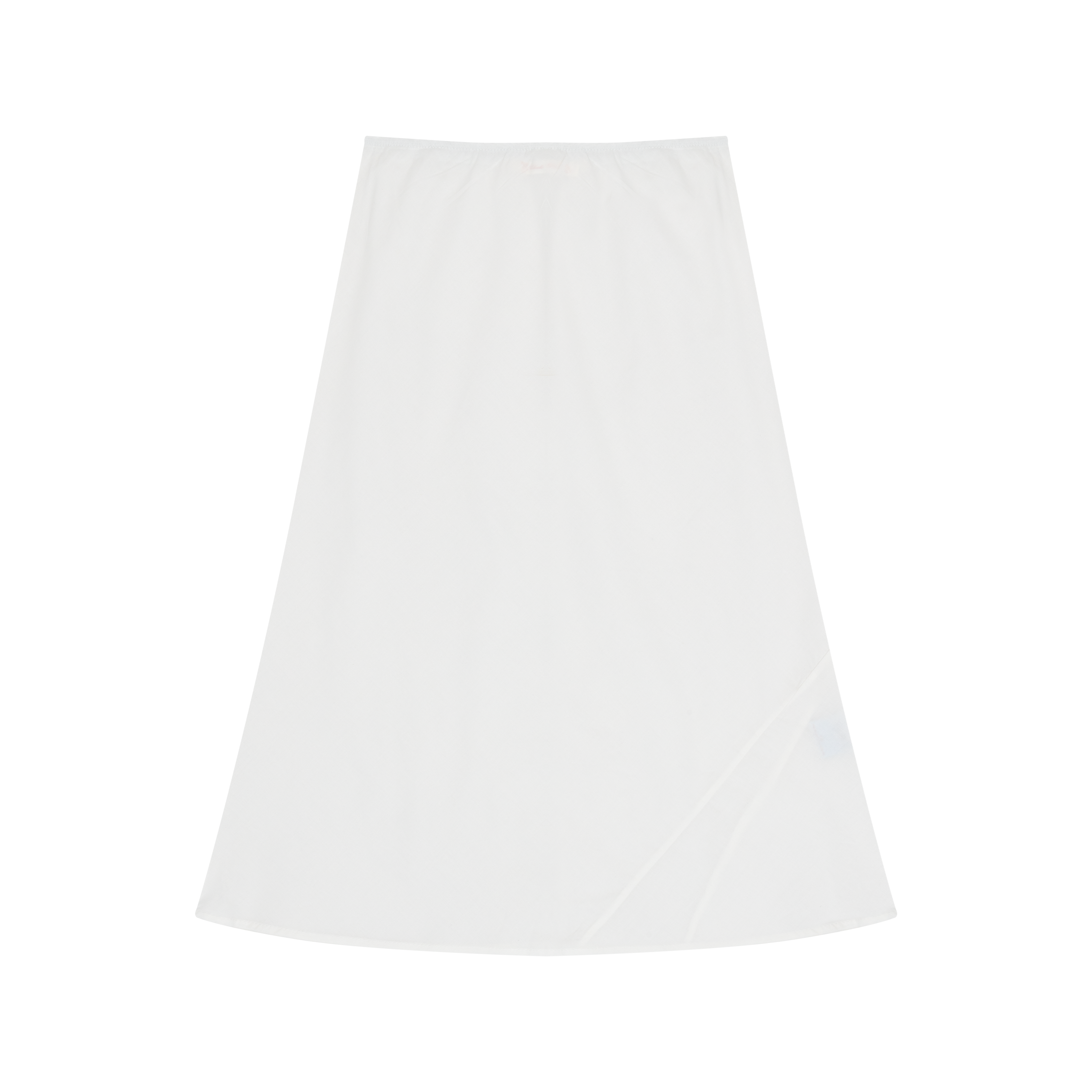 The 90's Bias Skirt White