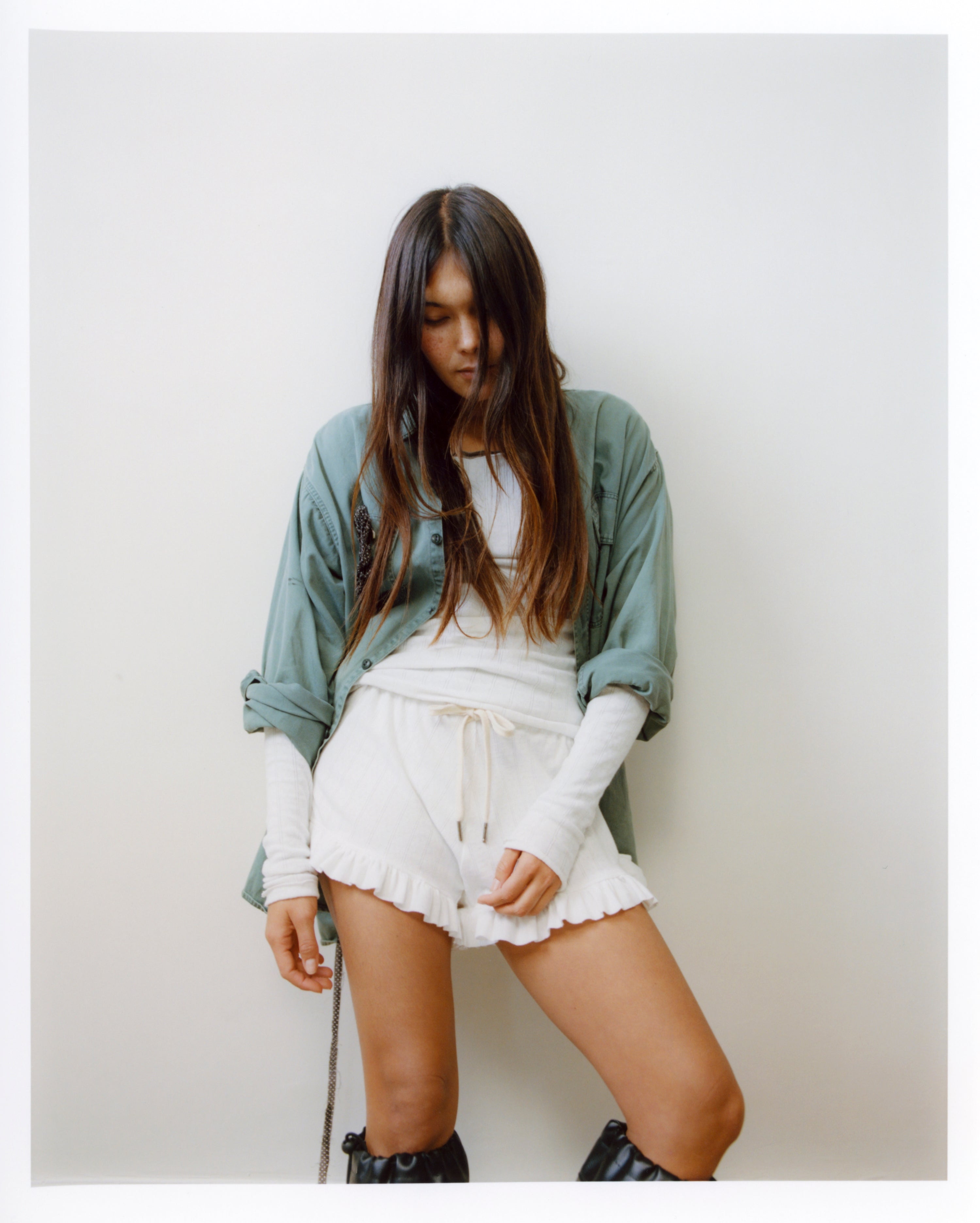 The Pointelle Ruffle Short