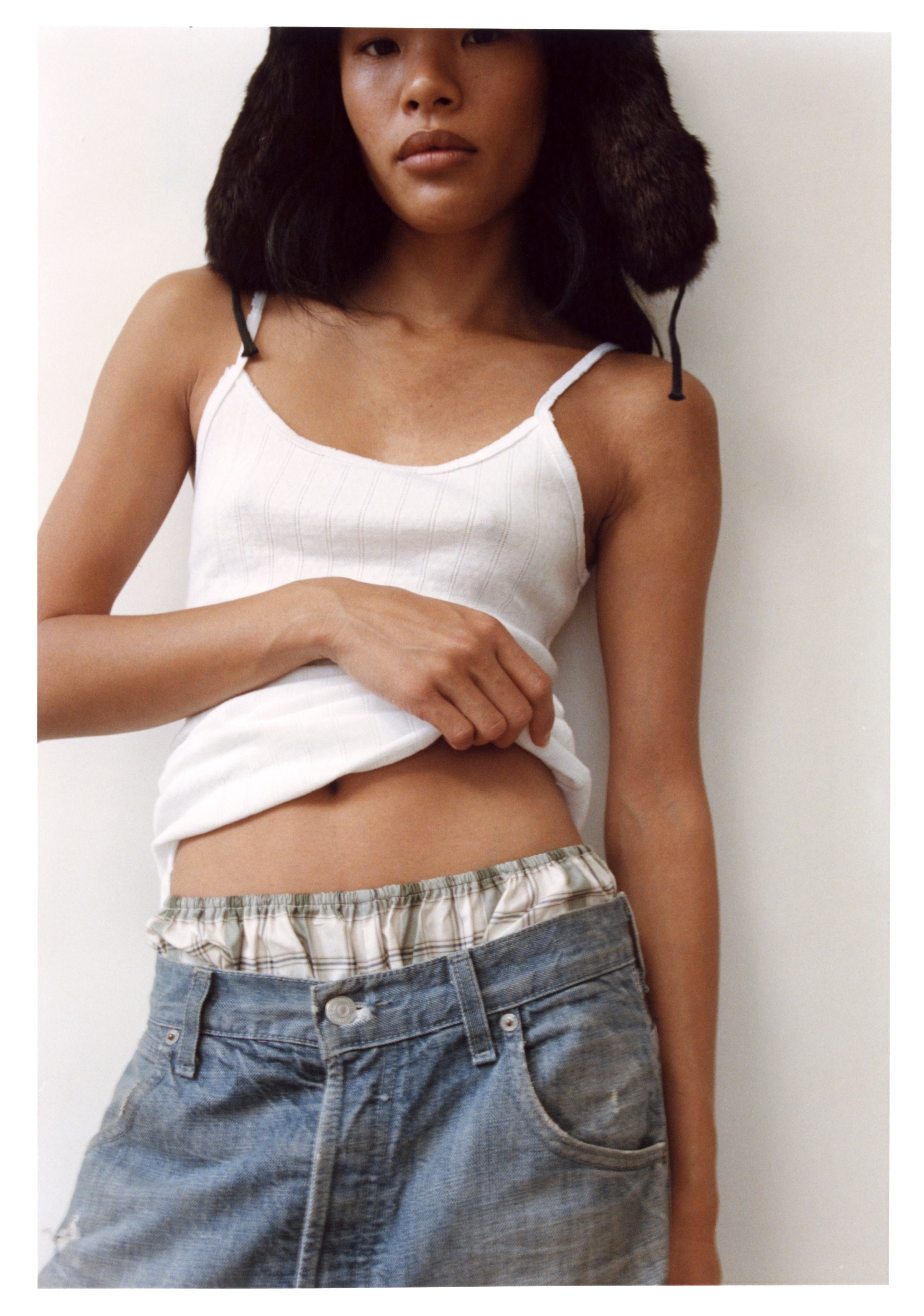 Starla White Pointelle Tank Top