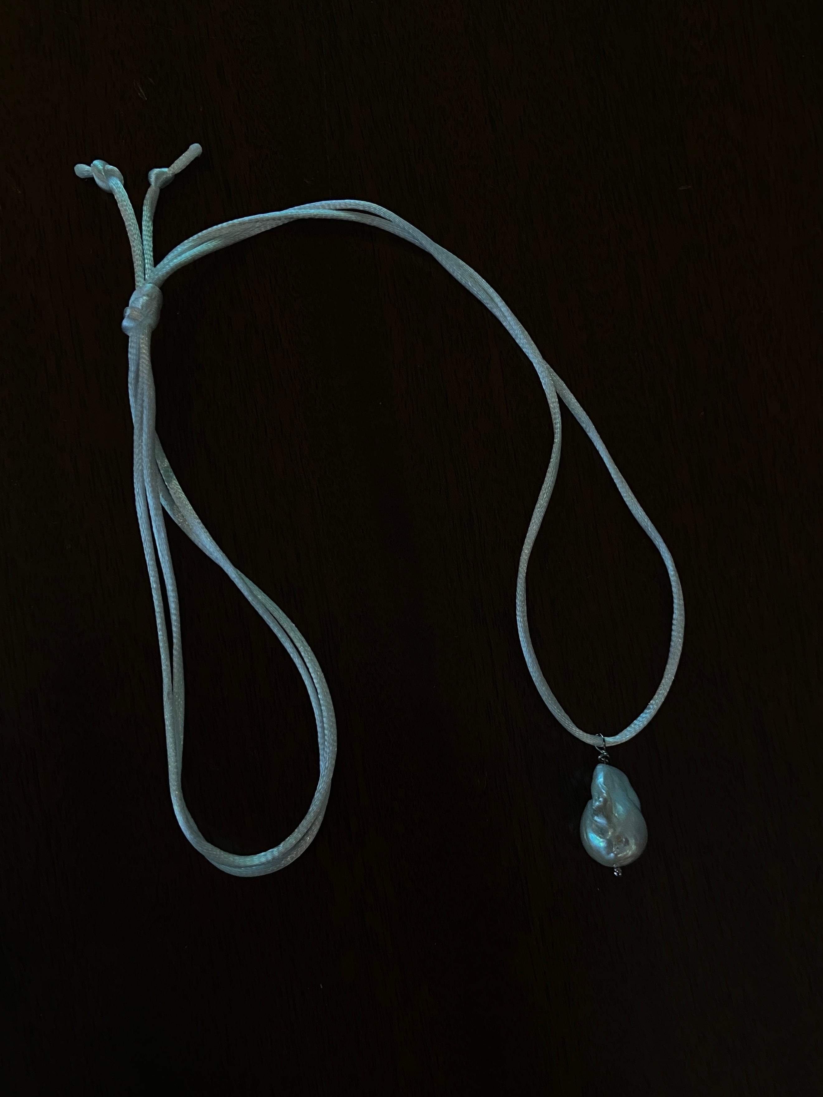 White Satin Pearl Cord